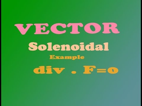 Vector SOLENOIDAL example