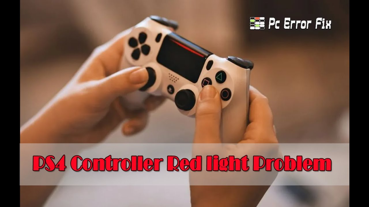 PS4 Controller Red light Problem | Working Tutorial PC Error Fix - YouTube