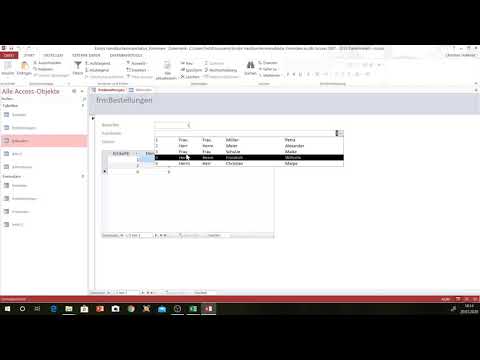 Access Formular erstellen mit Unterformular und Auswahlfeld (dropdown) - einfach erklärt