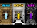 DENIS vs SKETCH vs ALEX - GRANNY'S NEW HOUSE in Minecraft! (The Pals)