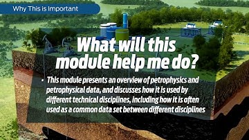 Introduction and Overview of Petrophysics - why this eLearning module is important