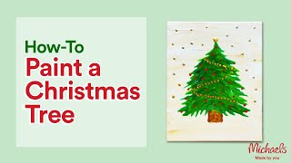 How to Paint a Christmas Tree | Holiday How Tos | Michaels screenshot 5