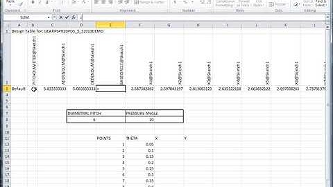 Design Table Driven Involute Spur Gear in SolidWorks Part III