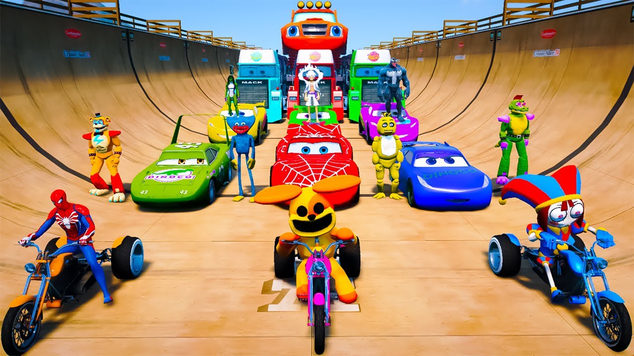 GTA V SPIDER MAN 2, FIVE NIGHTS AT FREDDY'S, POPPY PLAYTIME CHAPTER 3 ...