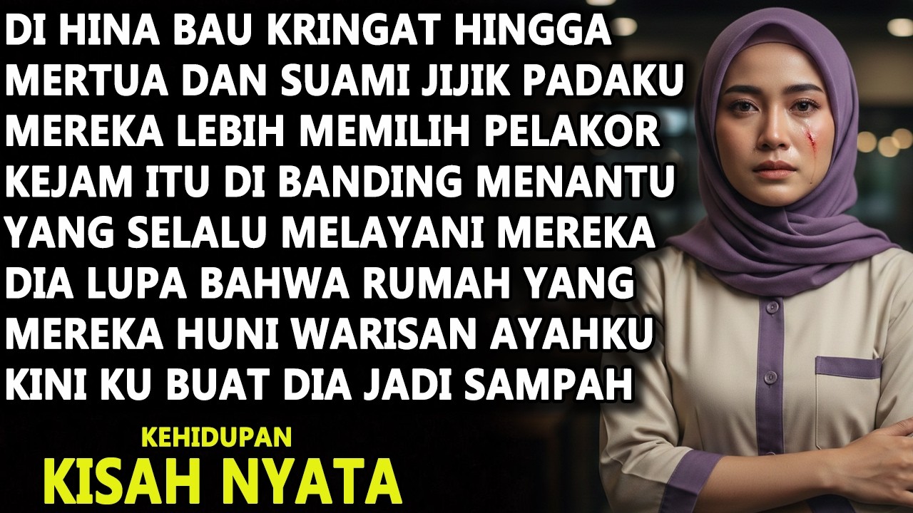 DI HINA BAU KRINGAT DAN MENJIJIKAN OLEH MERTUA DAN SUAMI , KINI KU BUAT MEREKA JADI SAMPAH
