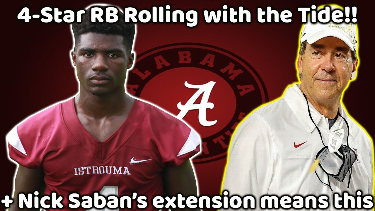 The Alabama Crimson Tide get commit from 4⭐ RB Le'Veon Moss| Blue Chip Prospects RAVE over visits!