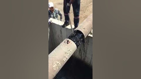 Produced water disposal line plugged