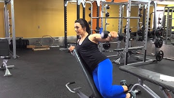 One-arm incline DB lateral raise