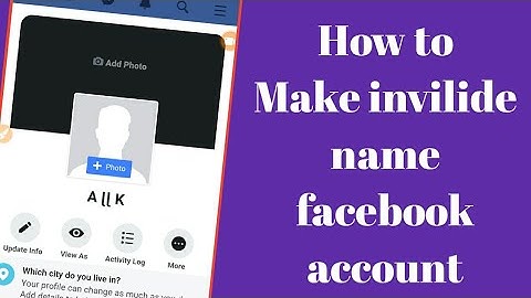 How to make invilide name facebook account without proxy 2019 new trick ||by kashif ali