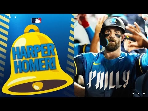 Bryce Harper rings the bell and adds to the Phillies lead with ANOTHER homer! 🔔
