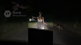 THE WOMAN ON THE ROAD – NIGHTTIME DASHCAM HORROR #dashcam#dashcamfootage#roadhorror#nighttimehorror