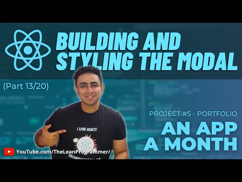 How to create a modal component in React using React Portals | React Mega Tutorial Project 4 Part 13