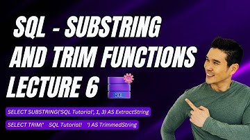 SQL - Substring and Trim Functions in Urdu/Hindi #substring #trim #sql