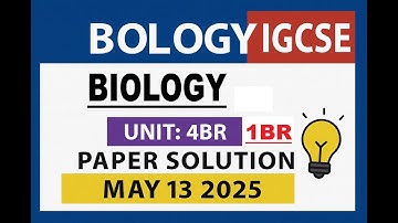 Pearson Edexcel IGCSE Biology May 2025 | Full Paper 1BR Solution | Pearson Edexcel | 4BI1 Exam Exp