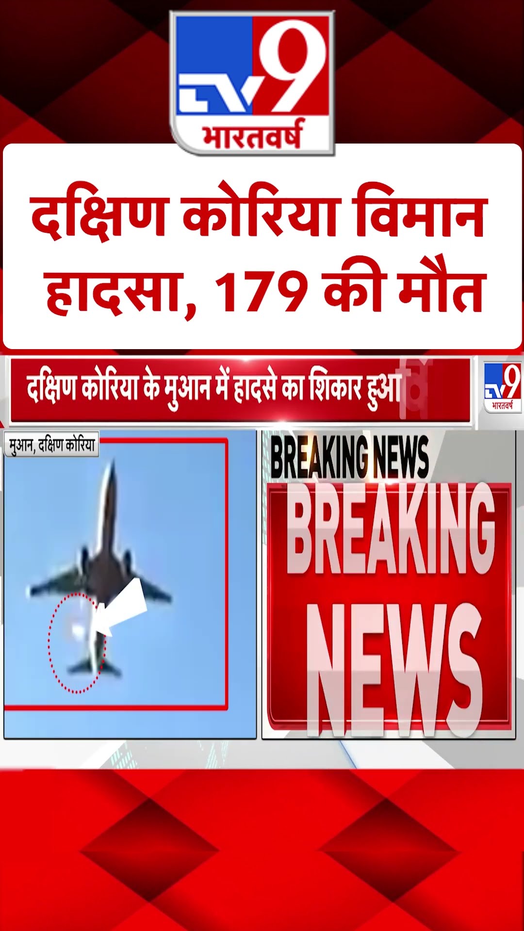 South Korea Plane Crash: दक्षिण कोरिया विमान हादसे में 179 की मौत|#shorts