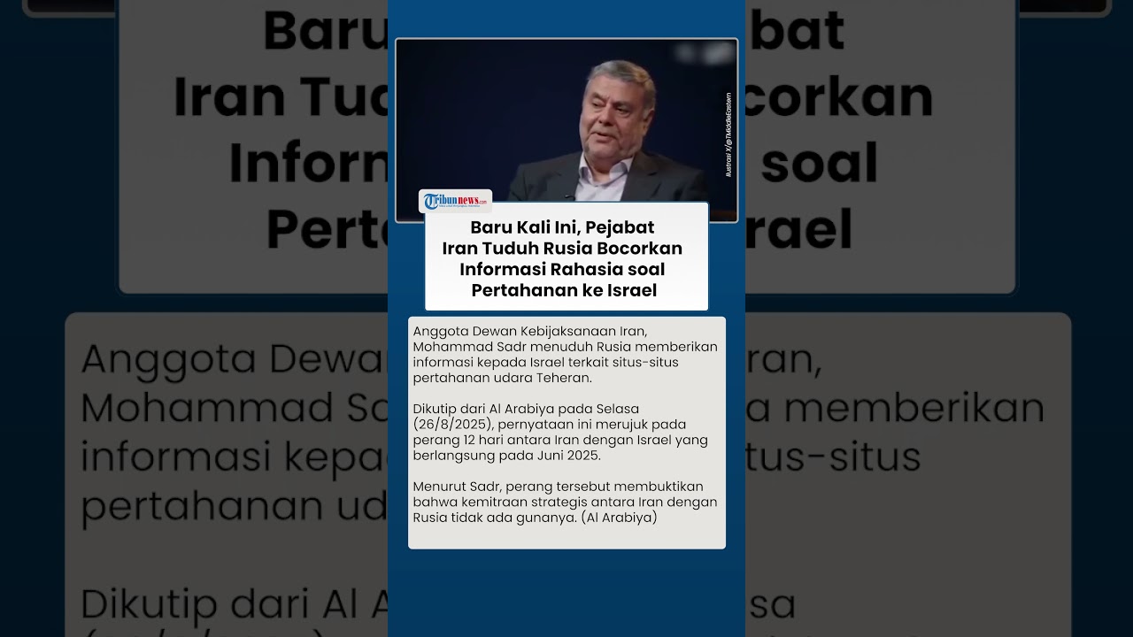 Pejabat Iran Tuduh Rusia Bocorkan Informasi Rahasia soal Pertahanan ke Israel: Moskow Tak Berguna