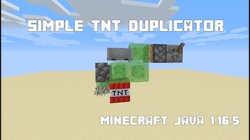 Simple TNT duper! Minecraft Java 1.18.1
