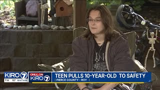 Teen saves 10-year-old boy after fallen tree kills one at Halloween event in Pierce County