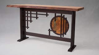 Hall Table Build with a Copper Portal & Genuine Mahogany Slab by Brian Benham - Artist • Designer • Craftsman 5,985 views 1 year ago 20 minutes