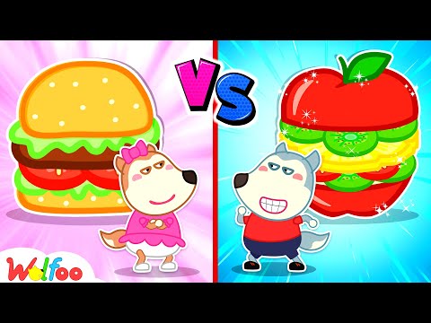 Healthy Food vs Unhealthy Food, What is the Best? Wolfoo Learns Healthy Food Choices | Wolfoo Family