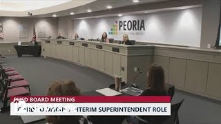Peoria Unified School District board discusses the interim superintendent