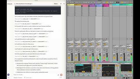 Ableton MCP Demo: Creating a lush 80s synthwave track