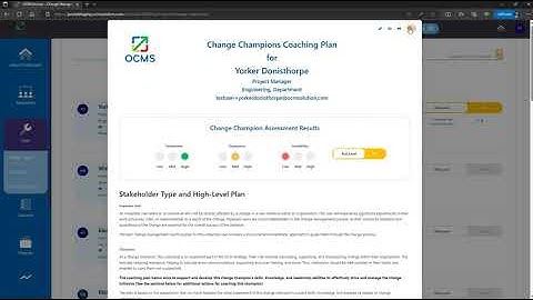 Change Champions / Agents Tool (OCMS Portal Tutorial)