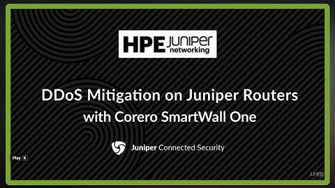 DDoS Migration on Juniper Routers with Corero SmartWall One Demonstration