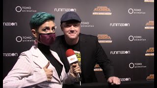 Aaron Roberts (Kamui Woods) Interview at the My Hero Academia: World Heroes’ Mission Premiere