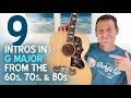 9 EASY Guitar Intros in G Major Everyone Knows (60s, 70s, and 80s Edition)
