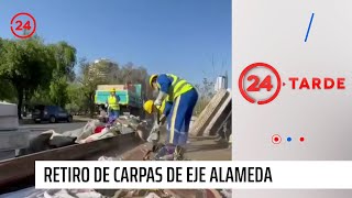 Recuperación de Eje Alameda: Presencia de carpas y rucos disminuyeron en un 92% | 24 Horas TVN Chile