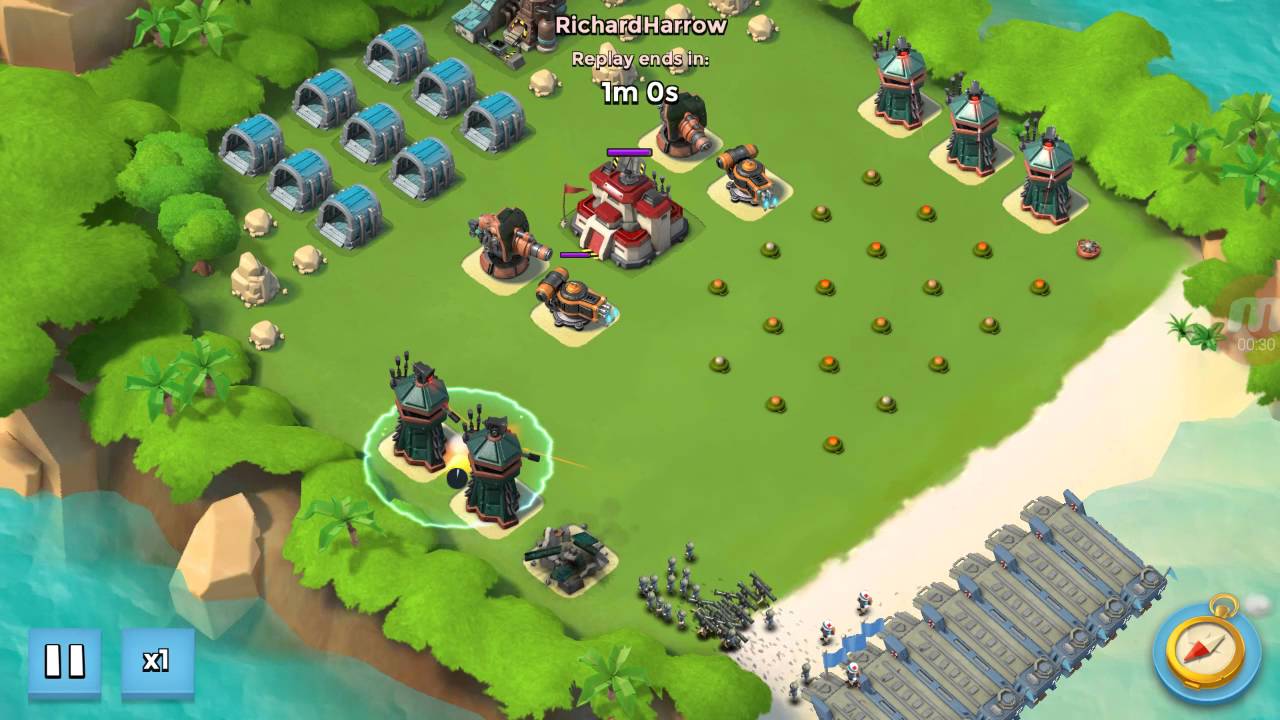 Boom Beach NPC Base Ironclad Level 42 YouTube