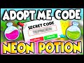 This SECRET CODE Gets You NEON POTIONS in Adopt Me!! Prezley