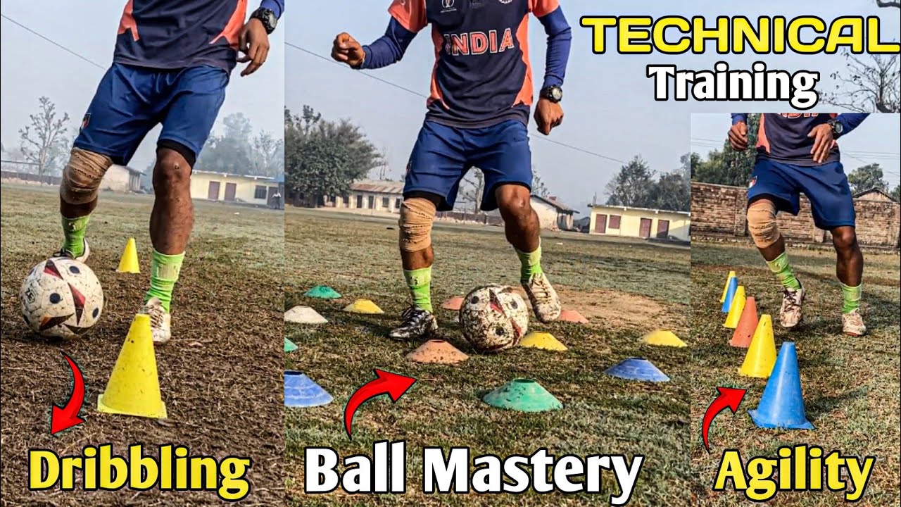 Technical Training Agility & Dribbling Drills | Individual solo ...