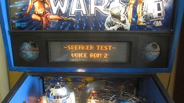 Data East STAR WARS Pinball Machine: Speaker + Music/Voice Test