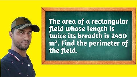 Mensuration। find out perimeter of a rectangular field when area is given.