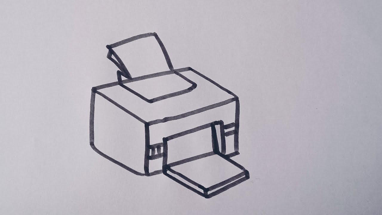 How To Draw A Printer Step by Step  9 Easy Phase