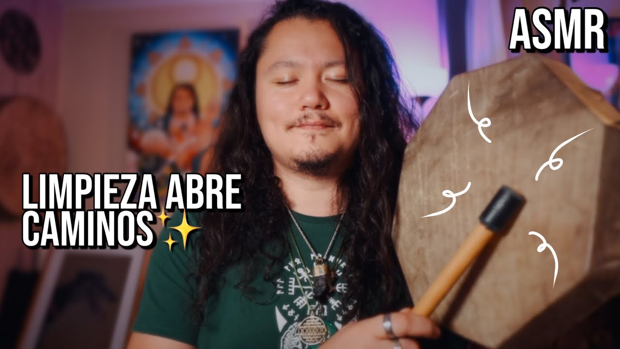 ASMR Limpieza Abre Caminos con la Flor de la Vida 🌸 Cierra ciclos, Tambor Chamanico, Cuencos, Reiki