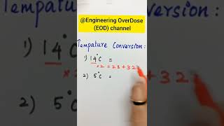 Temperature conversion tricks #shorts #reels #mathstricks #mathematics #mathslover #easymaths