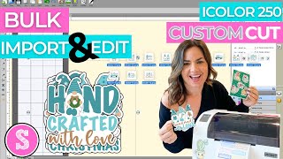 iColor 250 Sticker Printer: How to Bulk Import & Size Sticker Images in CustomCut Software