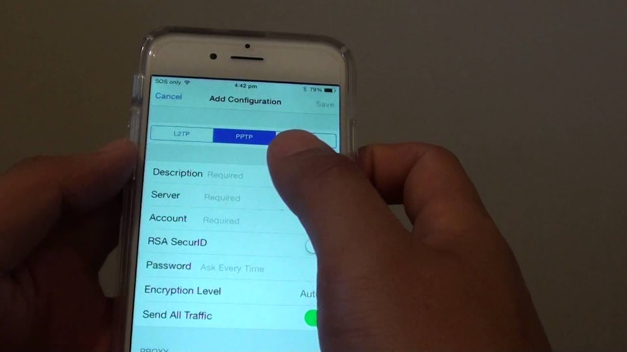 iPhone 6: How to Setup New VPN Connection - YouTube