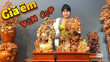 BÁO GIÁ 2 TÁC PHẨM TƯỢNG DI LẶC GỖ HƯƠNG TA GIÁ ÊM - TƯỢNG GỖ XƯỞNG NGUYỄN HỒNG 0966336318
