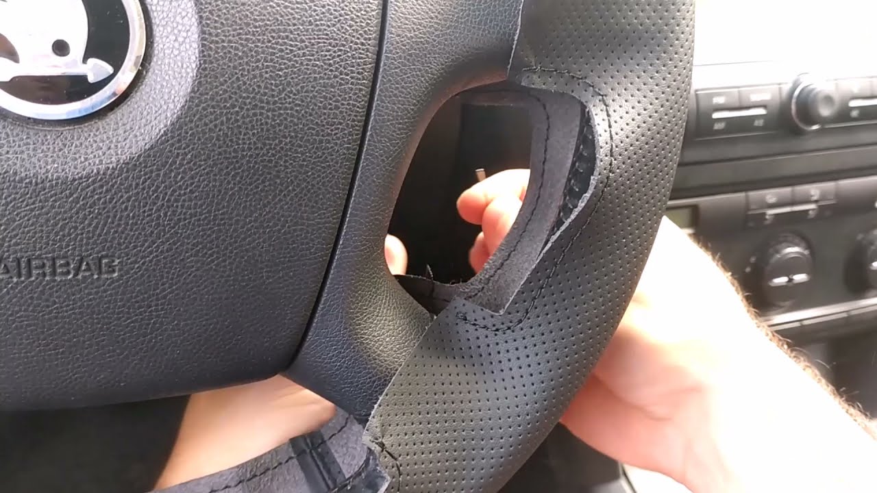 Funda de volante cosida (instalación) 