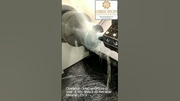 Machining an internal groove.