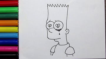 How to Drawing Bart Simpson Easy | Bart Simpson Drawing for Kids | The Simpsons character Drawing