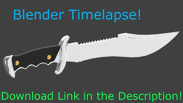 Blender - Random Knife Modeling Timelapse!