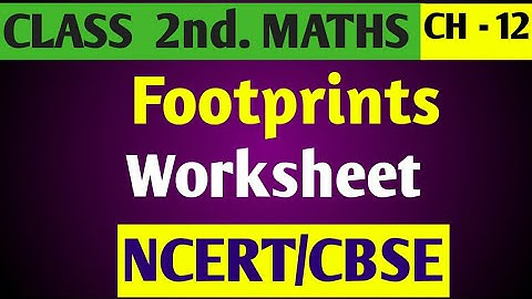 Footprints Class 2 Chapter‐6 Maths‐Workbook fully solved exercise / Maths worksheet  Footprints