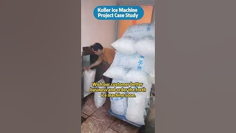 Edible cube ice bags,You like it? Koller Ice cube machine project case of three ice cube machines