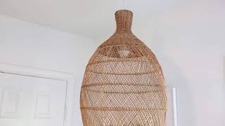 Rowan Rattan Pendant | Lighting Connection