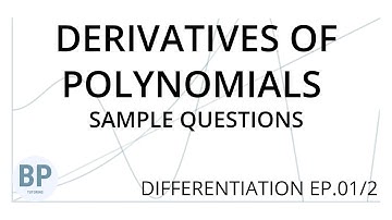 IGCSE Maths Differentiation: Finding Derivatives - Sample Questions